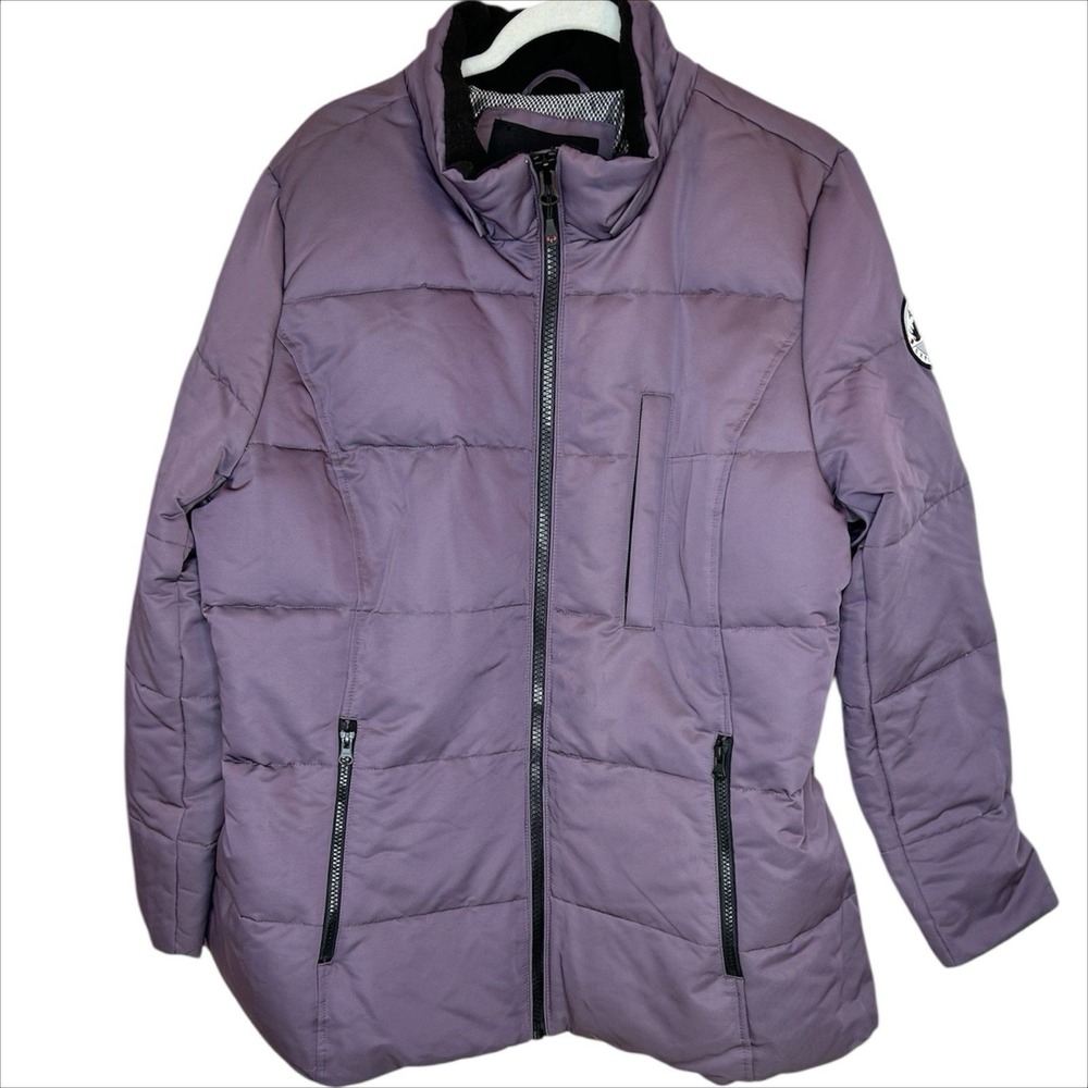 Arctic Expedition Down Coat Womens XL Plum Purple‎ Quilted Winter Jacket Parka